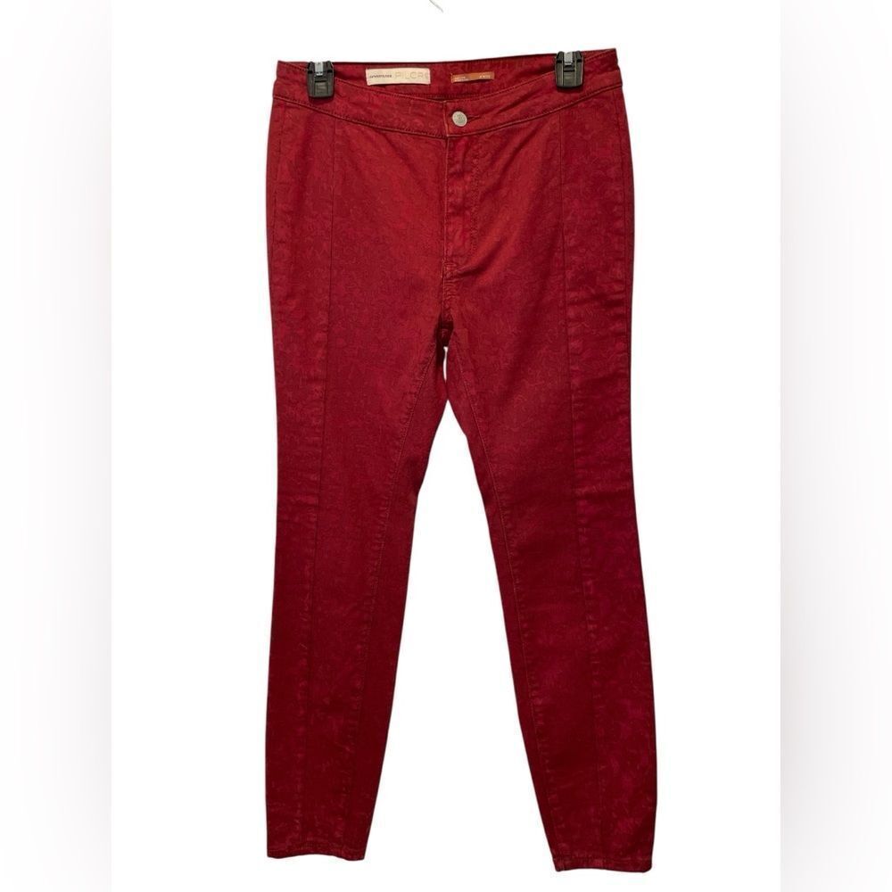 Anthropologie Pilcro Flocked High-Rise leggings Pants size 27petite